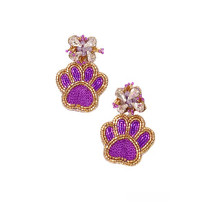 “Tiger” Embellished Earrings